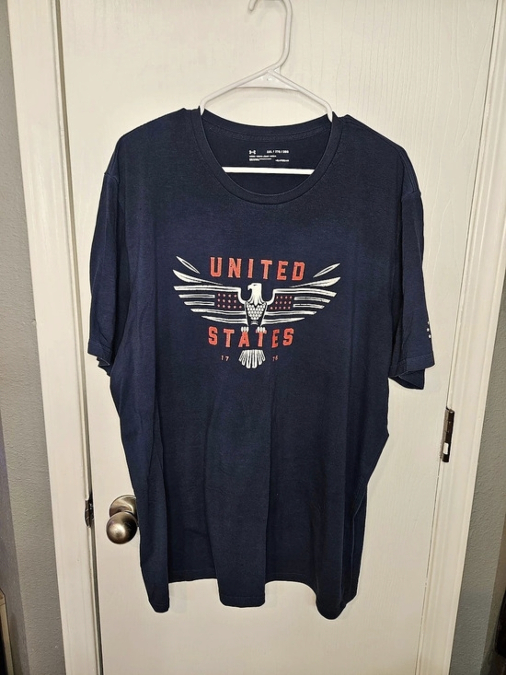 Under Armour UA Freedom Eagle Short-Sleeve T-Shirt Blue XXL